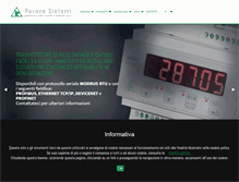 Tablet Screenshot of pavonesistemi.it